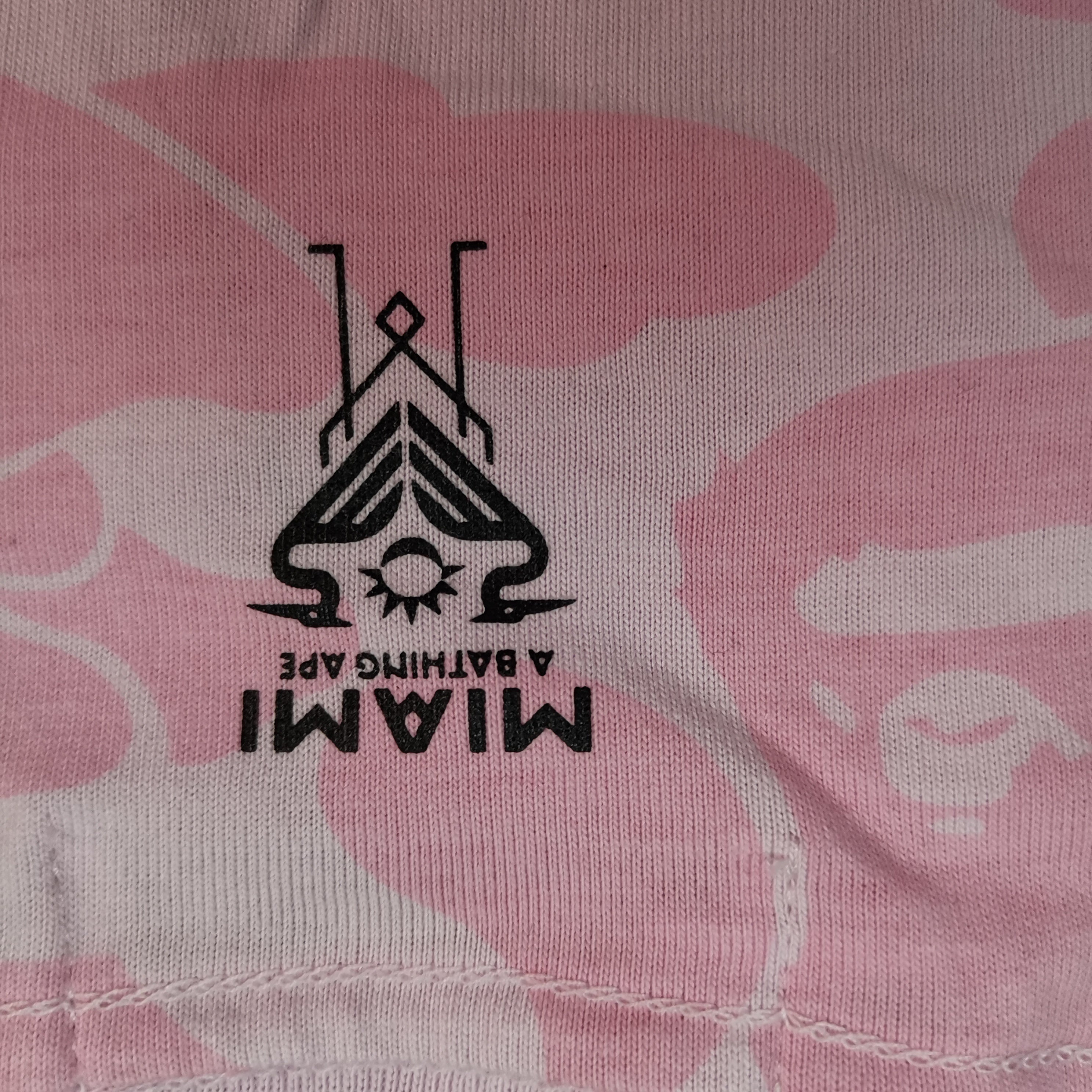 BAPE x INTER MIAMI PINK CAMO JERSEY SHIRT