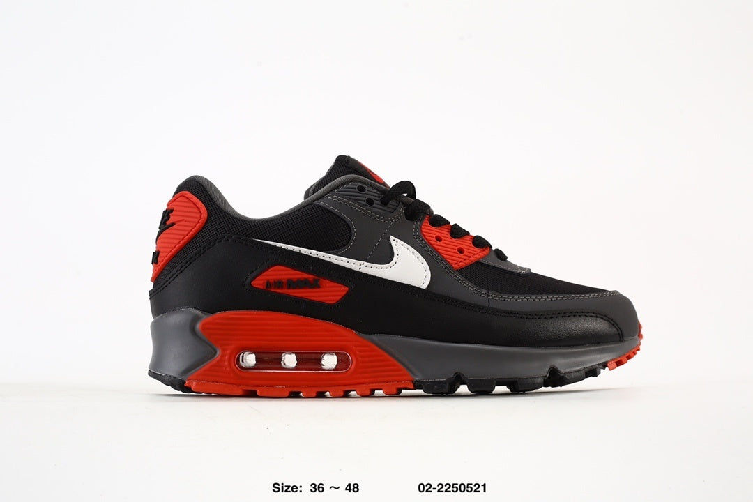NIKE AIR MAX 90 "BLACK/RED" SNEAKERS