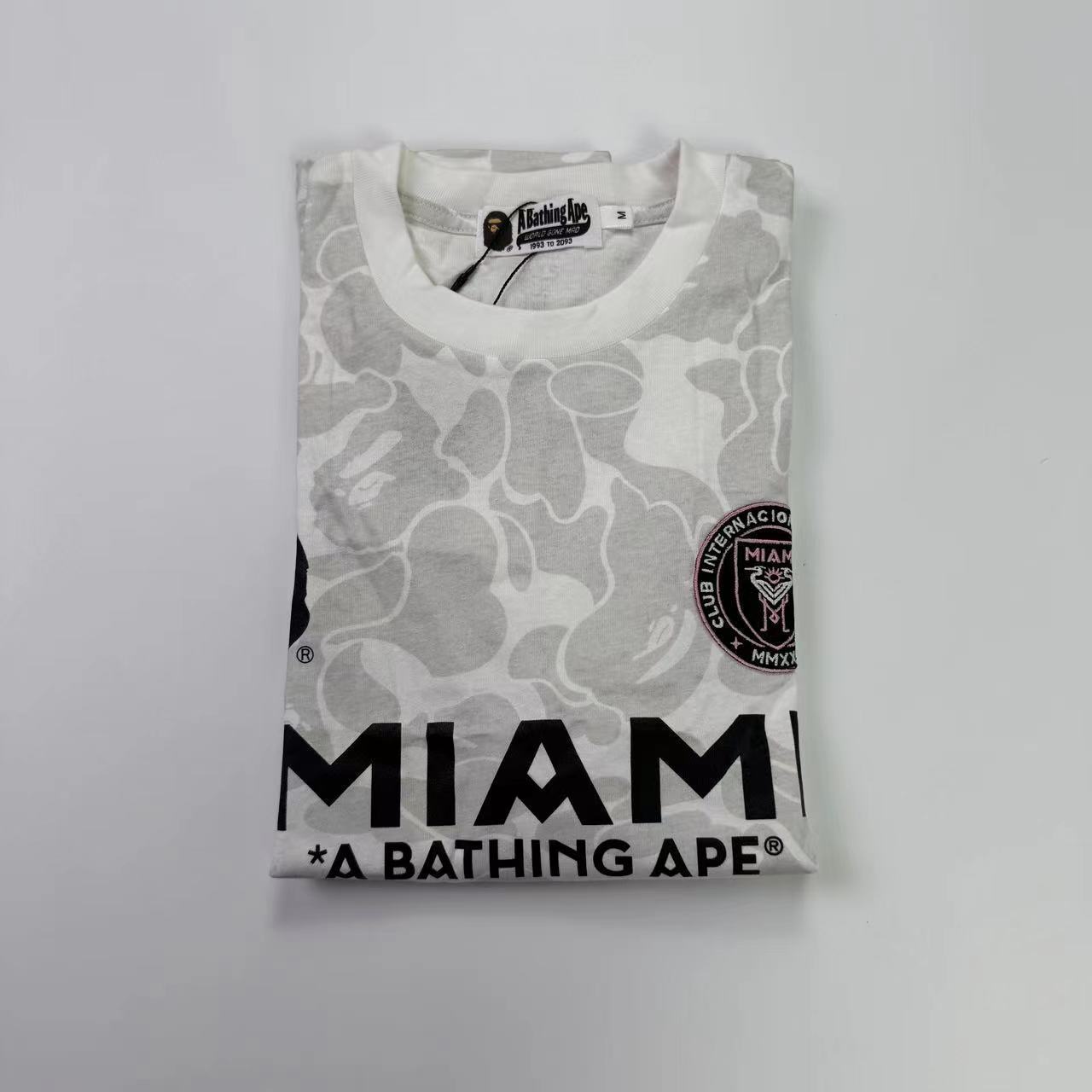 BAPE x INTER MIAMI CF CAMO TEE 'WHITE'