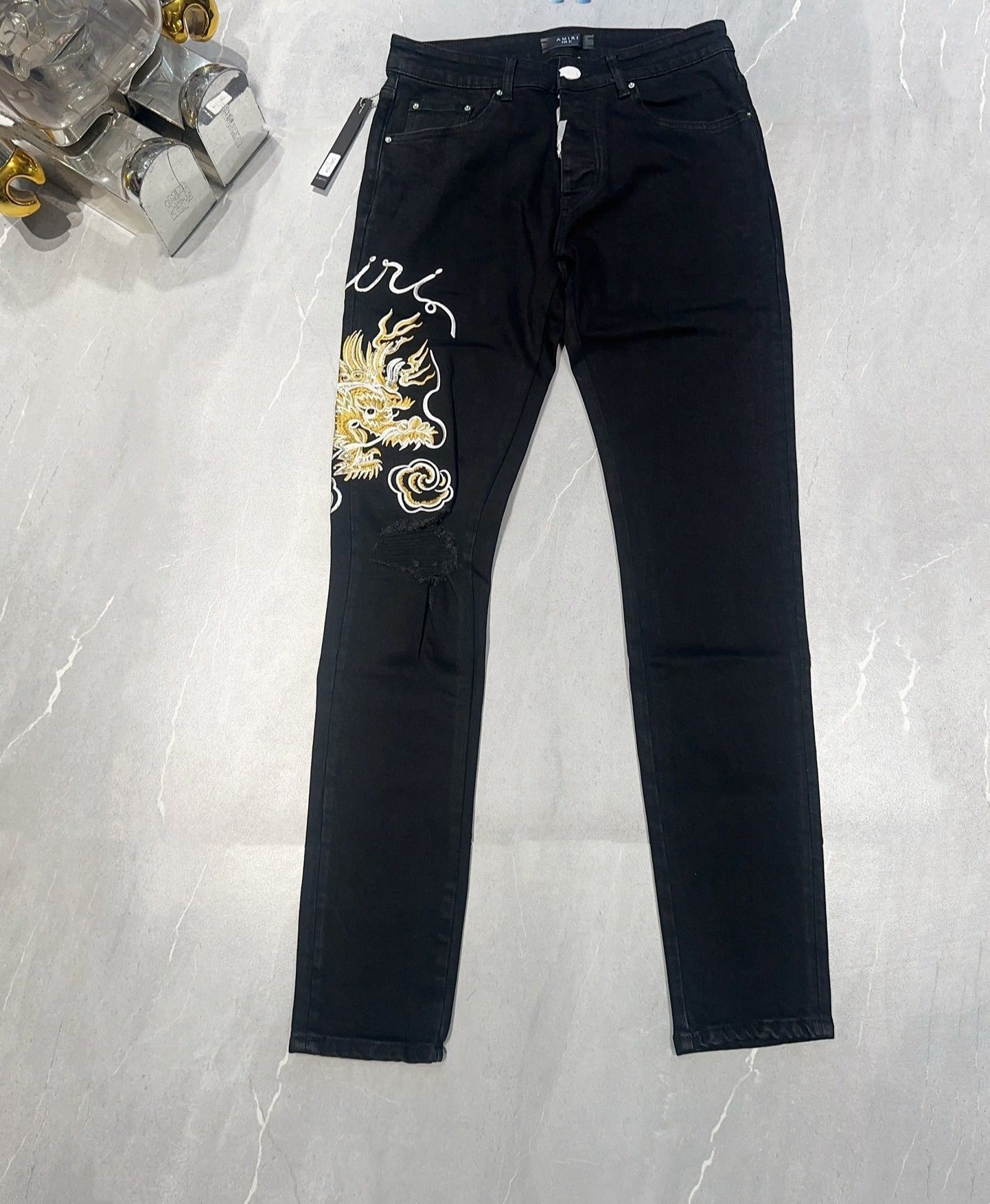 AMIRI DRAGON REPAIR SLIM JEAN