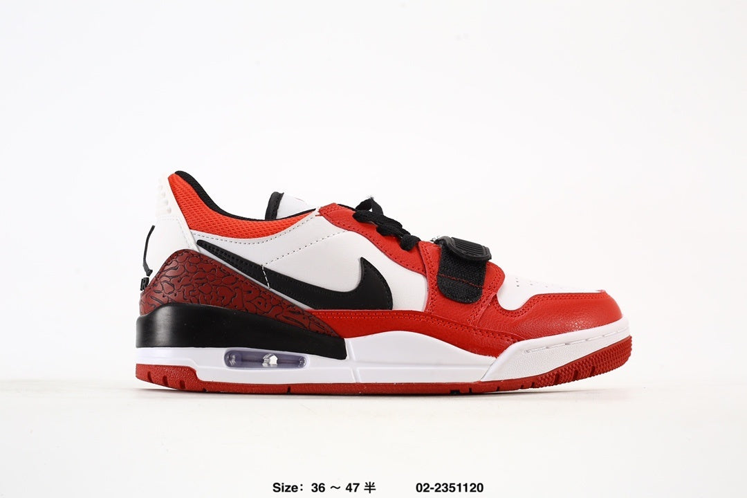 JORDAN LEGACY 312 LOW "WHITE/VARSITY RED/BLACK" SNEAKERS