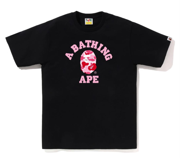 BAPE ABC CAMO COLLEGE TEE