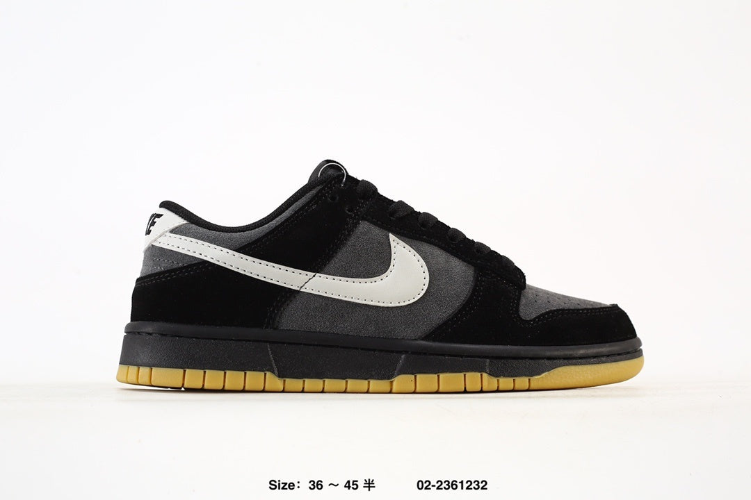NIKE DUNK LOW SE "BLACK/GREY/GUM" SNEAKERS