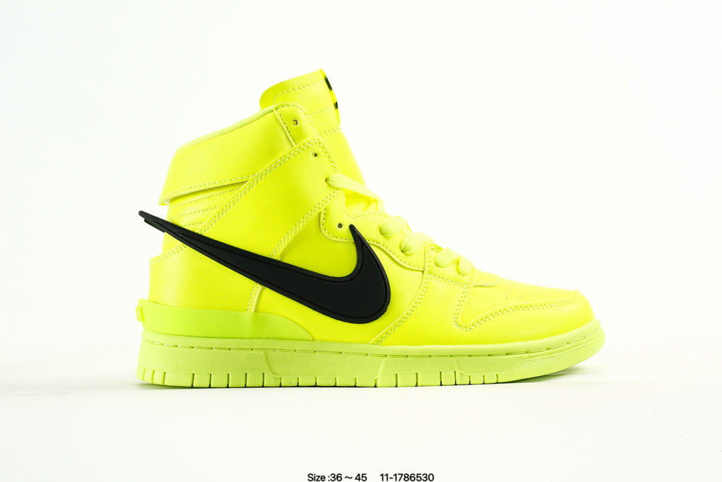 NIKE X AMBUSH DUNK HIGH "FLASH LIME" SNEAKERS