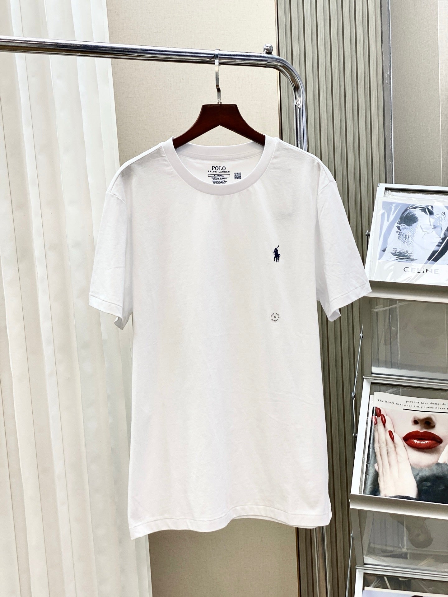 POLO RALPH LAUREN EMBROIDERED-LOGO COTTON T-SHIRT