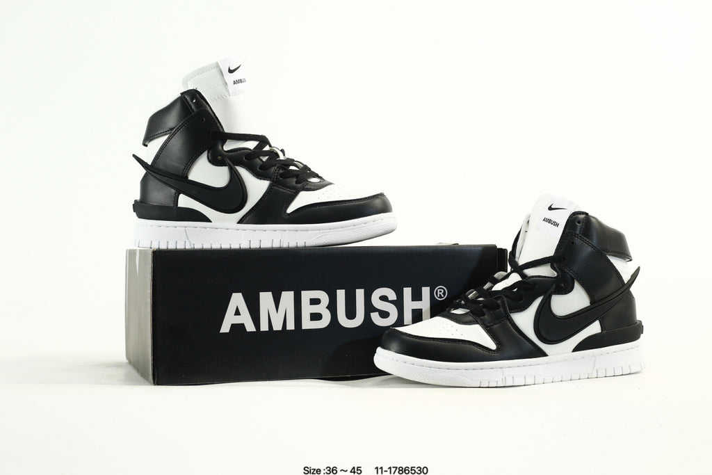 NIKE DUNK HIGH AMBUSH BLACK WHITE